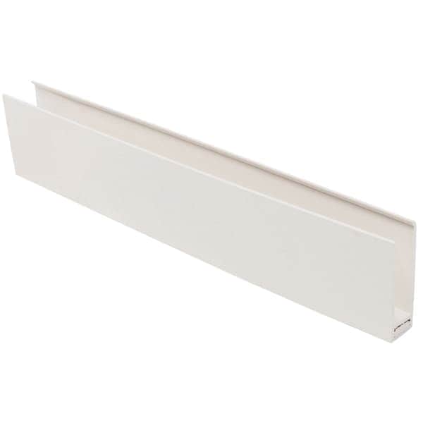 Light grey two part top edge trim for Kavex external cladding (5m | Kestrel)