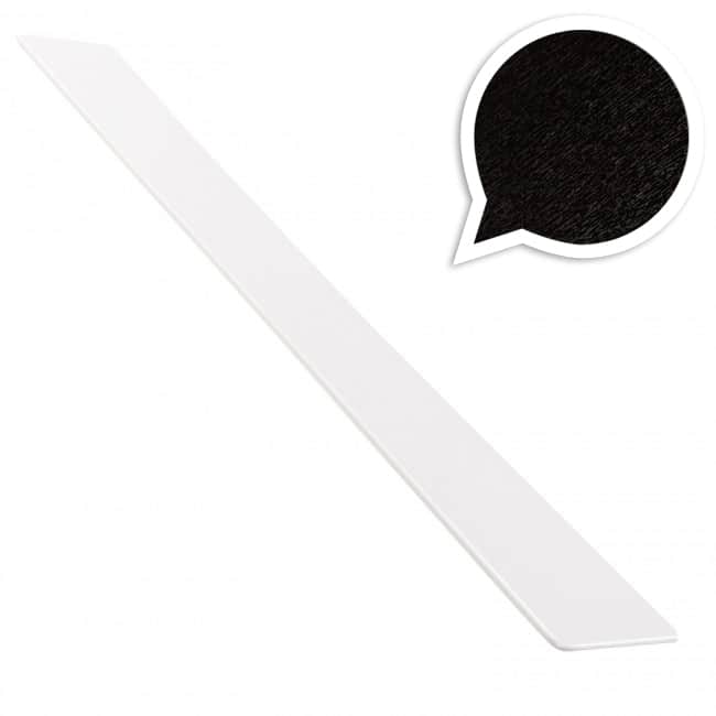 Black Ash Square 50mm x 250mm End Cap (9mm or 16mm boards | Kestrel)