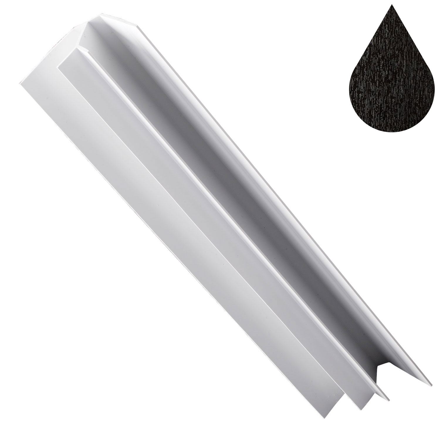 Black Ash Cladding Internal Corner Trim (5m | Kestrel)