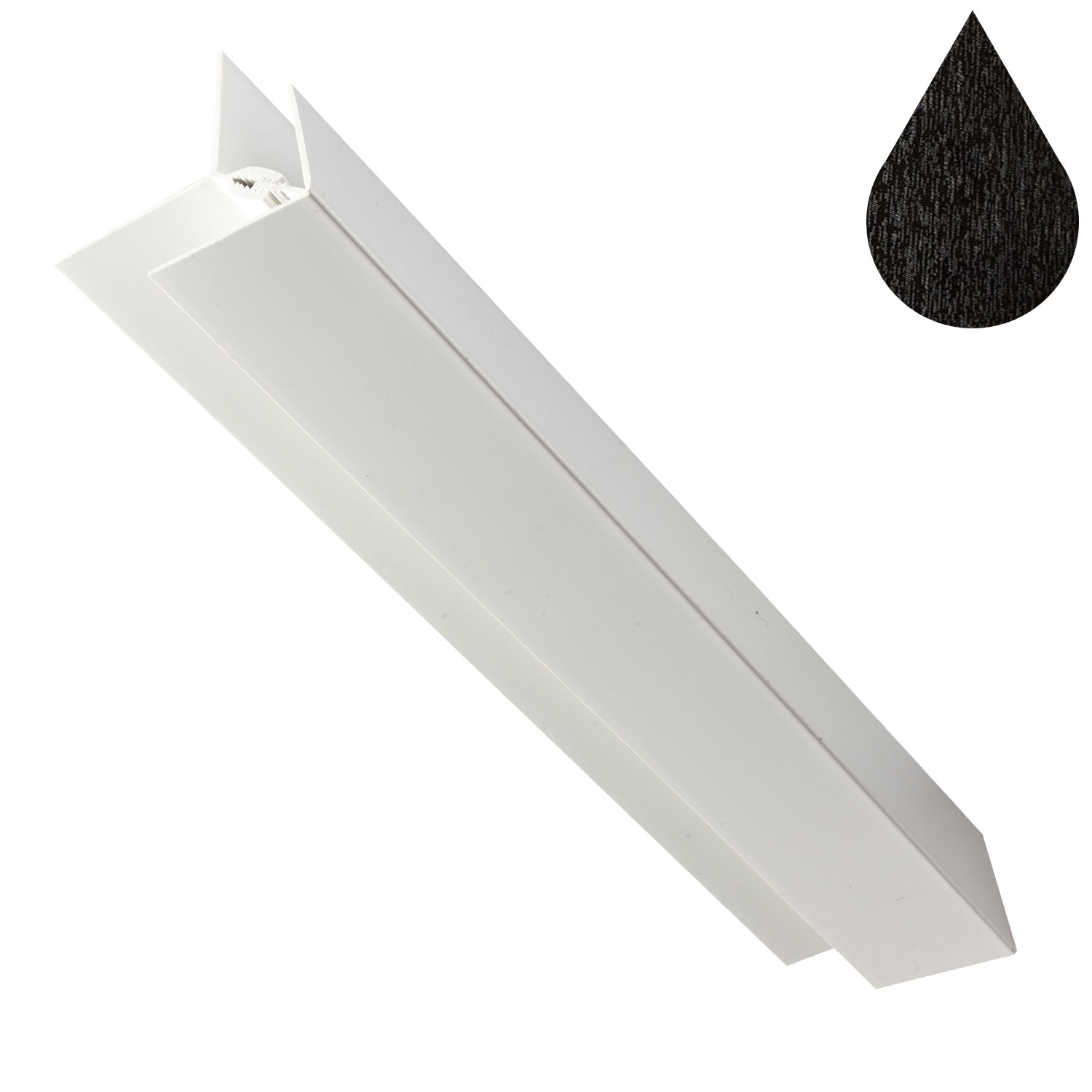 Black Ash Cladding 2 Part Corner Trim (5m | Kestrel)