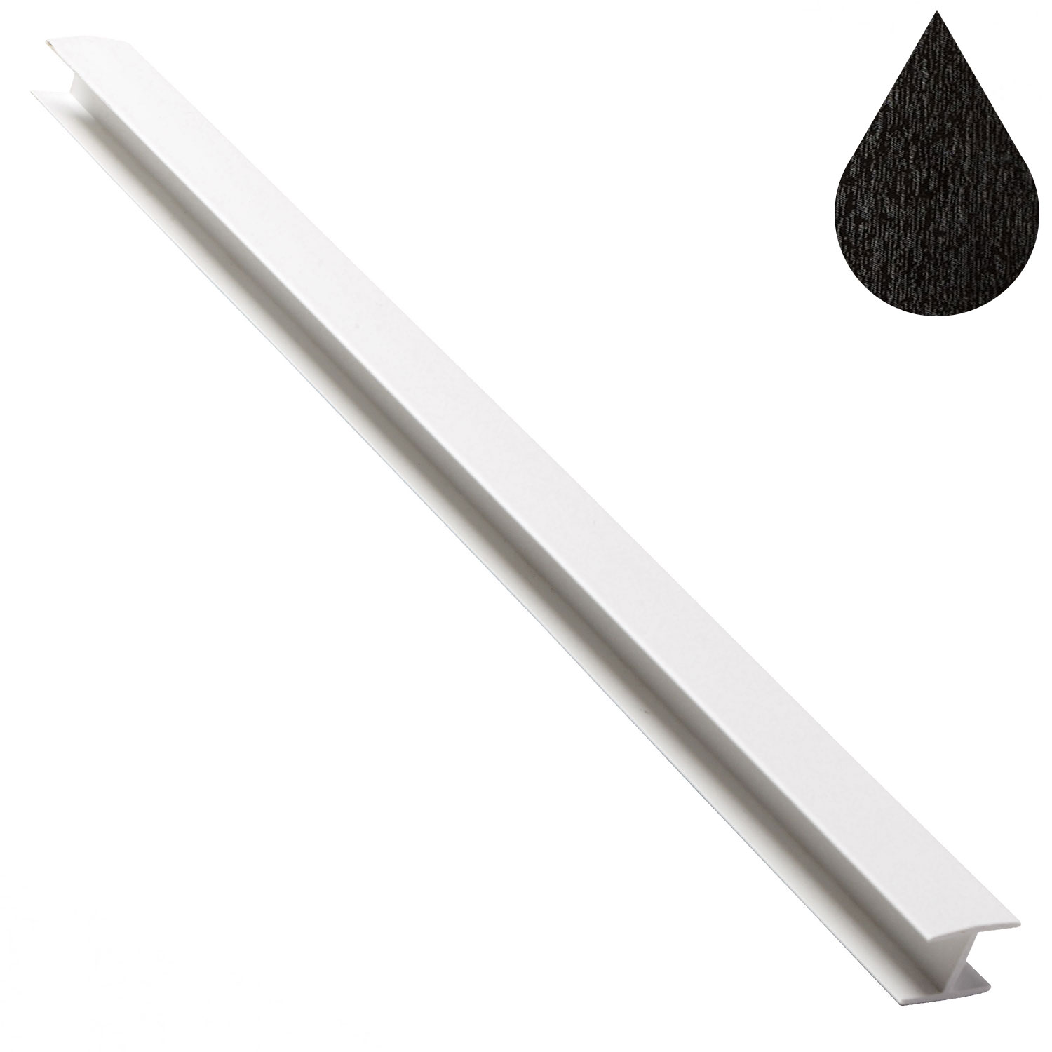 Black Ash Flat Soffit Joiner 5m (9mm boards | Kestrel)