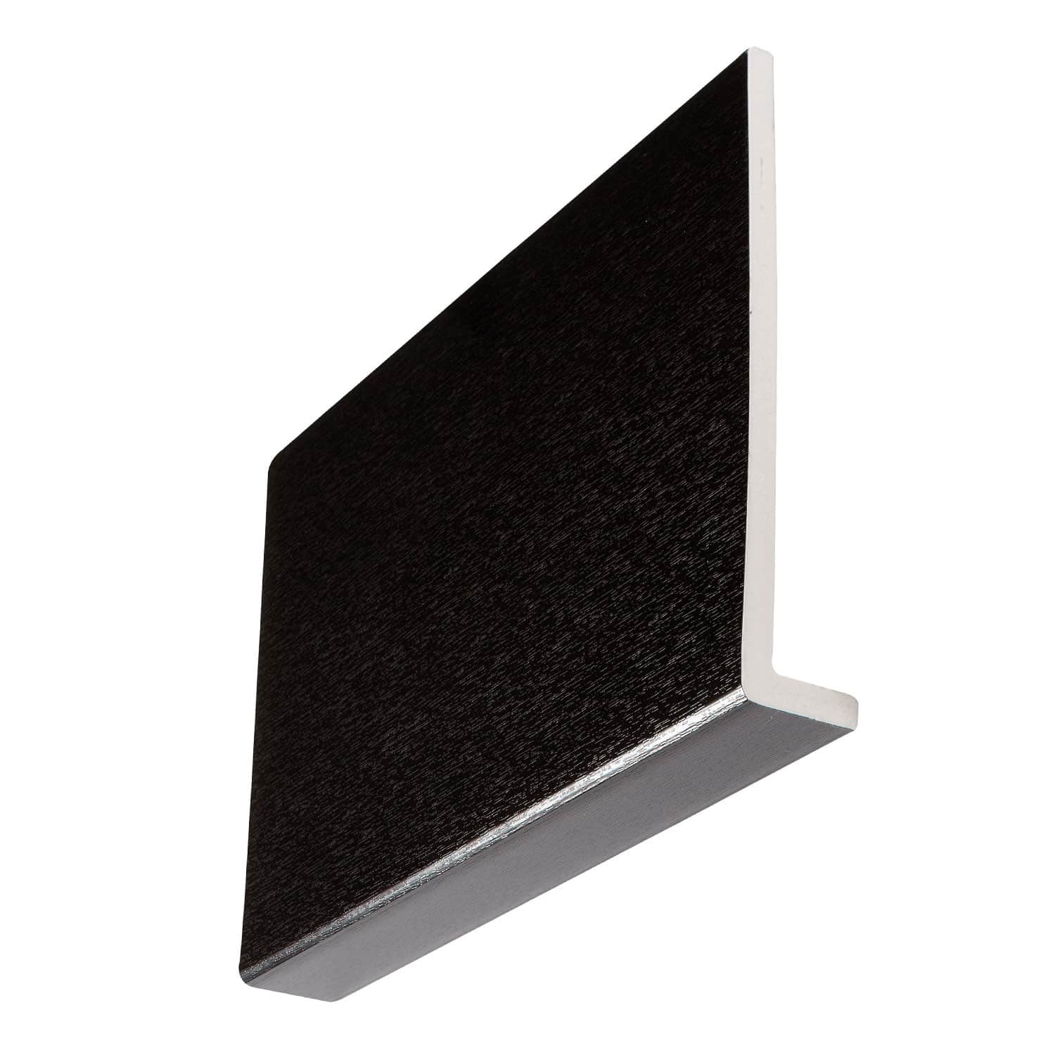 Black Ash Square 9mm x 150mm Reveal Liner Fascia Capping Board (5m | Kestrel)