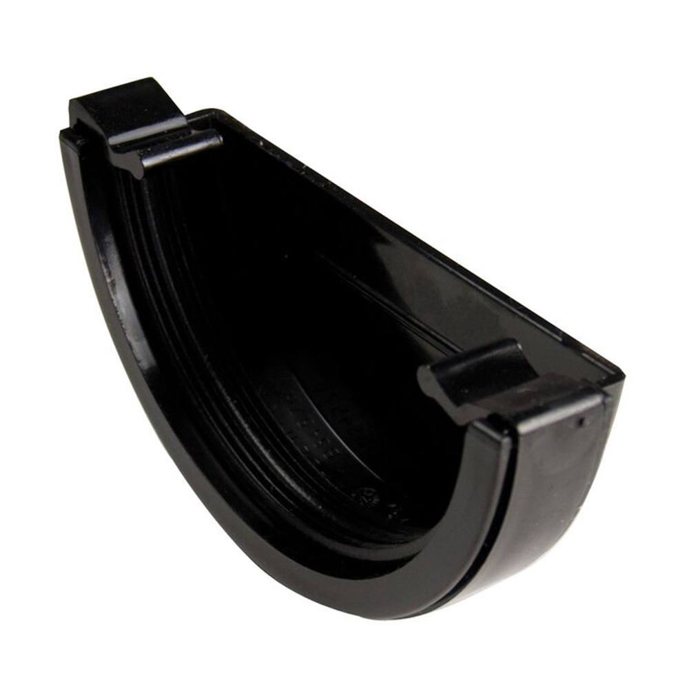 Black 112mm Half Round External Stopend (Kayflow)