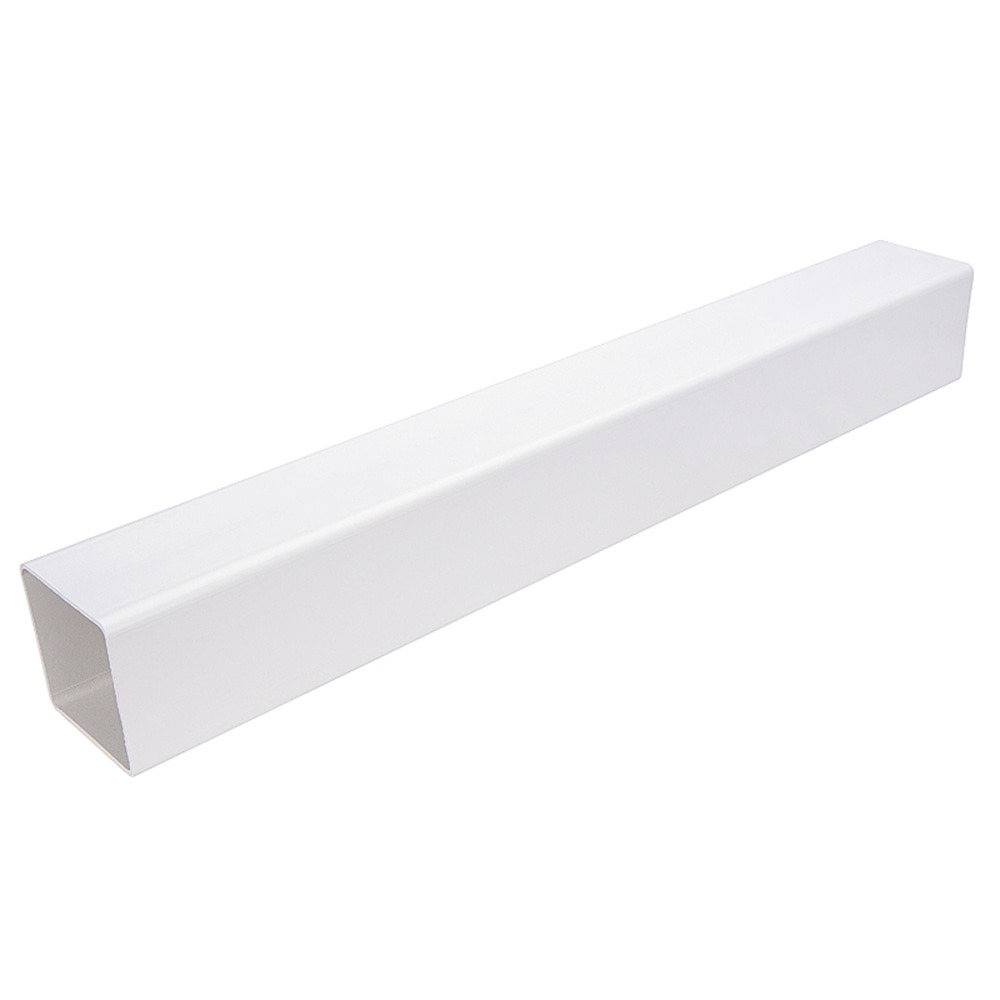 White 65mm Square Downpipe (2.5m | Kayflow)