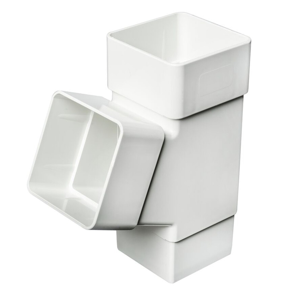 White 65mm Square 67.5 Degree Branch (Kayflow)