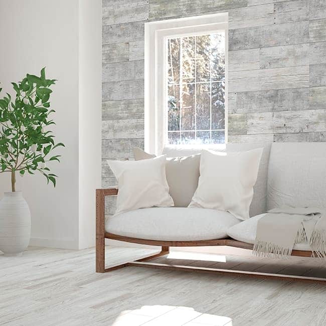 Rustic White 8mm Bathroom Panels (375mm x 2.6m | Pack of: 3  | Marbrex)