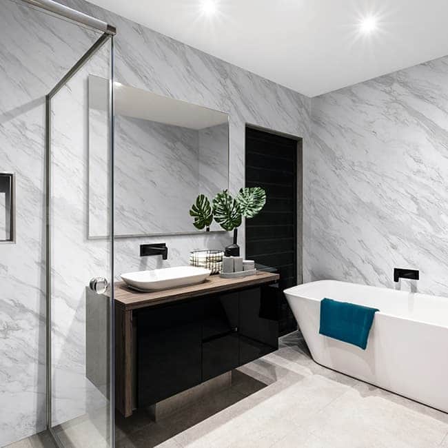 Manhattan 8mm Bathroom Panels (375mm x 2.6m | Pack of: 3 | Marbrex)