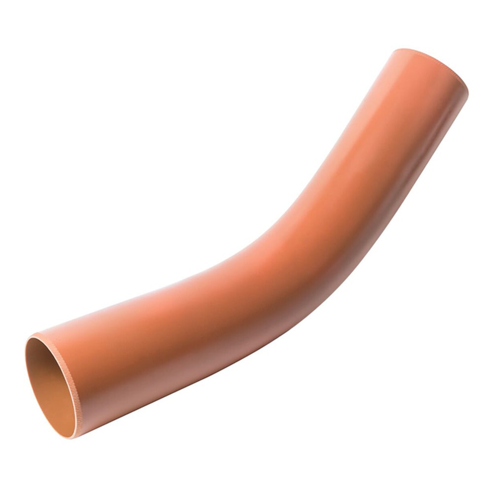 Terracotta 110mm Underground 45 Degree Plain End Long Radius Bend